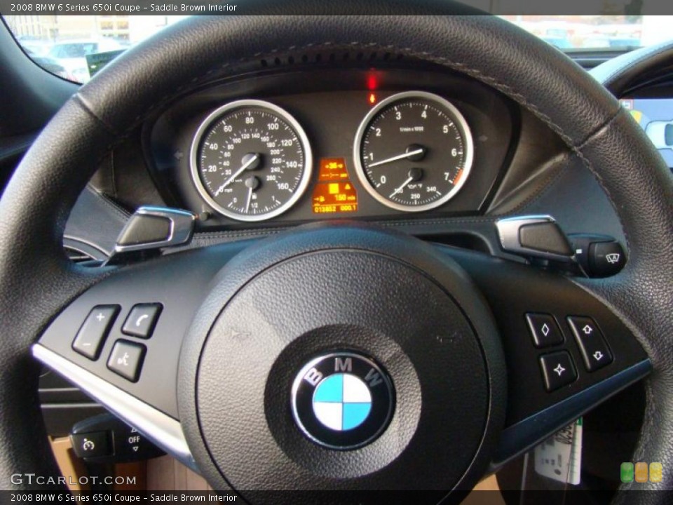 Saddle Brown Interior Controls for the 2008 BMW 6 Series 650i Coupe #42554545