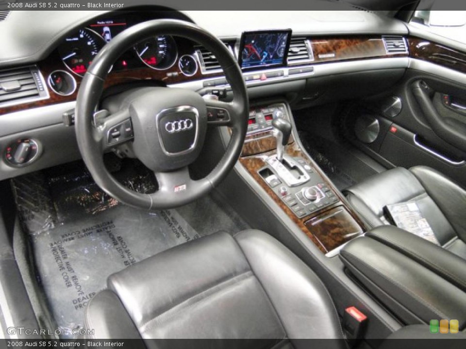 Black 2008 Audi S8 Interiors