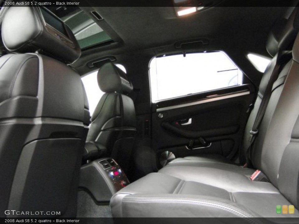 Black Interior Photo for the 2008 Audi S8 5.2 quattro #42557961