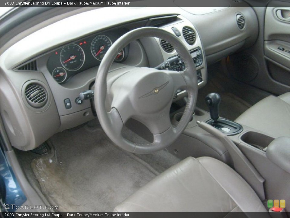 Dark Taupe/Medium Taupe Interior Photo for the 2003 Chrysler Sebring LXi Coupe #42558677