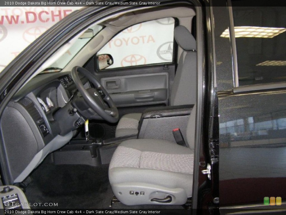 Dark Slate Gray/Medium Slate Gray Interior Photo for the 2010 Dodge Dakota Big Horn Crew Cab 4x4 #42559850