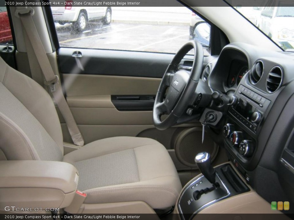 Dark Slate Gray/Light Pebble Beige Interior Photo for the 2010 Jeep Compass Sport 4x4 #42562213