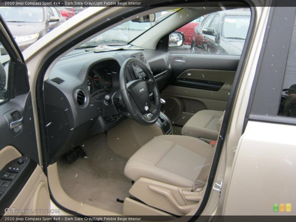 Dark Slate Gray/Light Pebble Beige Interior Photo for the 2010 Jeep Compass Sport 4x4 #42562489