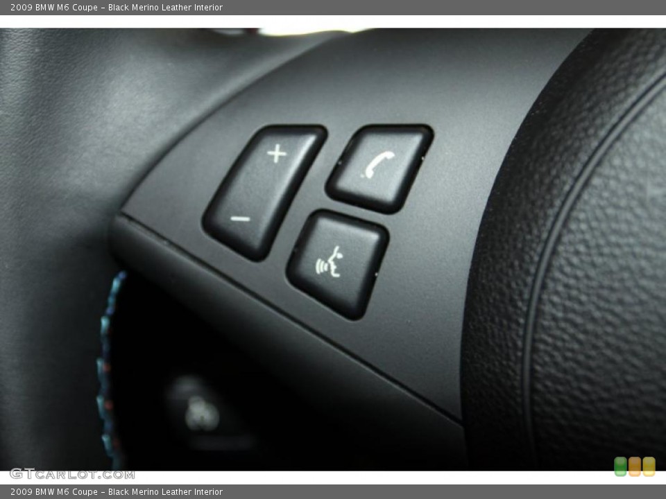 Black Merino Leather Interior Controls for the 2009 BMW M6 Coupe #42569337