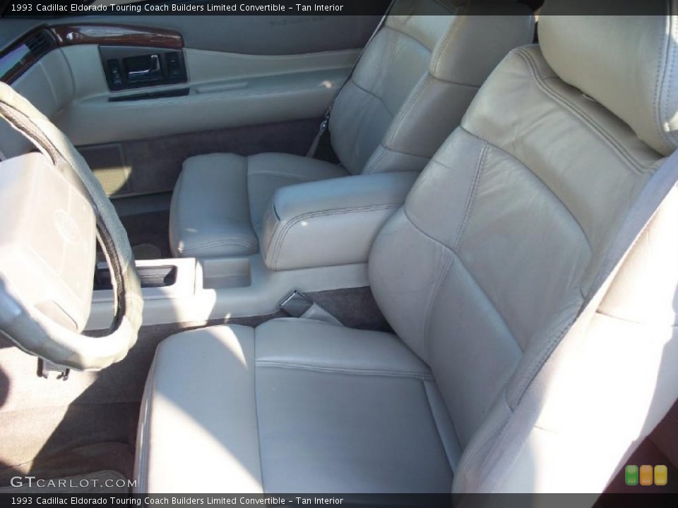 Tan Interior Photo for the 1993 Cadillac Eldorado Touring Coach Builders Limited Convertible #42570078