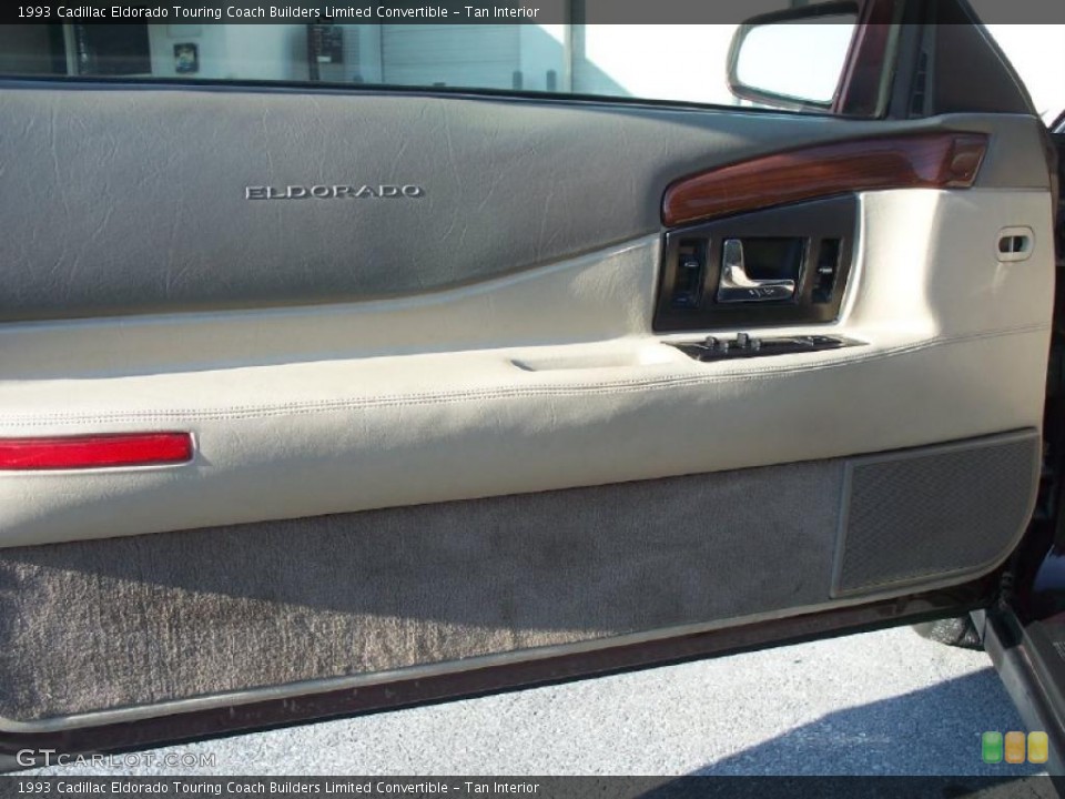 Tan Interior Door Panel for the 1993 Cadillac Eldorado Touring Coach Builders Limited Convertible #42570094