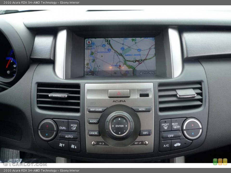 Ebony Interior Controls for the 2010 Acura RDX SH-AWD Technology #42572078