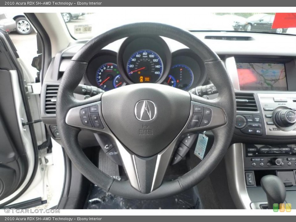 Ebony Interior Steering Wheel for the 2010 Acura RDX SH-AWD Technology #42572446