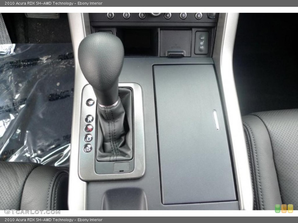 Ebony Interior Transmission for the 2010 Acura RDX SH-AWD Technology #42572494