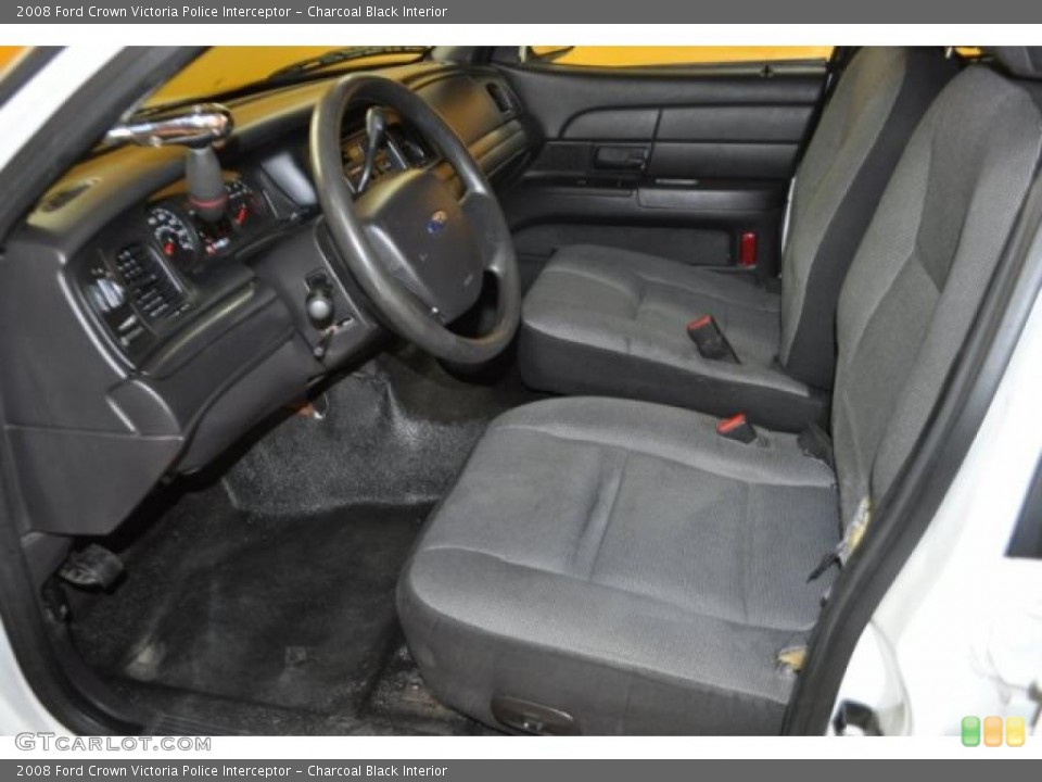 Charcoal Black Interior Photo for the 2008 Ford Crown Victoria Police Interceptor #42572602