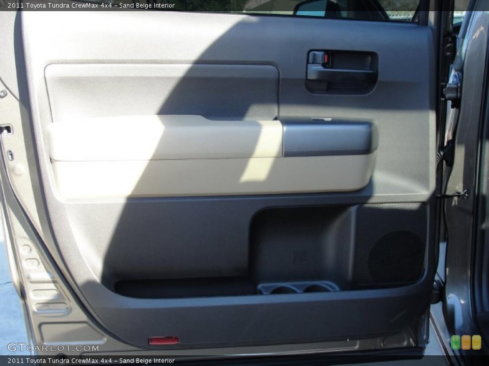 Sand Beige Interior Door Panel for the 2011 Toyota Tundra CrewMax 4x4 #42573150