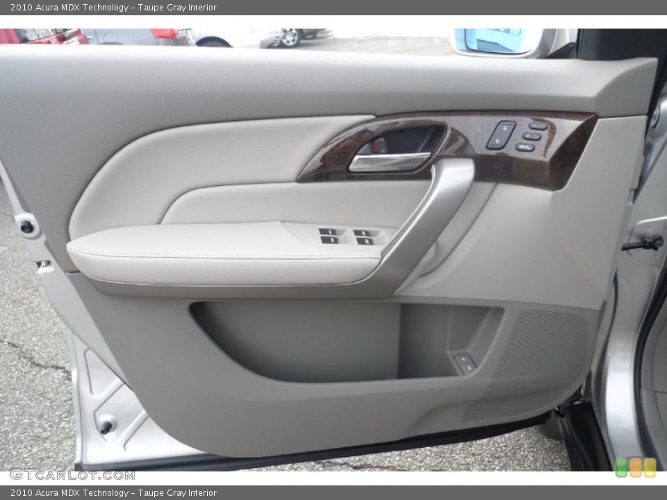 Taupe Gray Interior Door Panel for the 2010 Acura MDX Technology #42573626