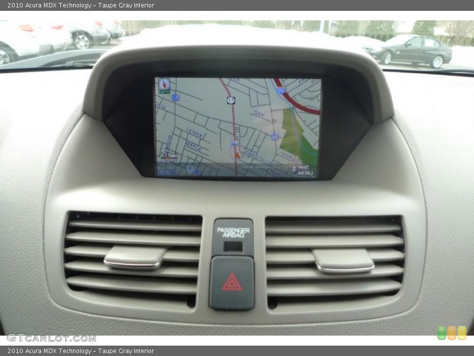 Taupe Gray Interior Navigation for the 2010 Acura MDX Technology #42573874