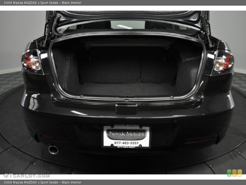 Black Interior Trunk for the 2009 Mazda MAZDA3 s Sport Sedan #42579316