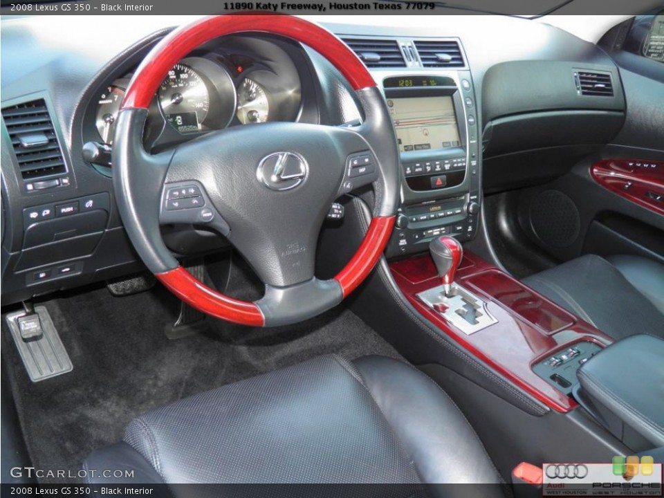 Black Interior Photo for the 2008 Lexus GS 350 #42582030