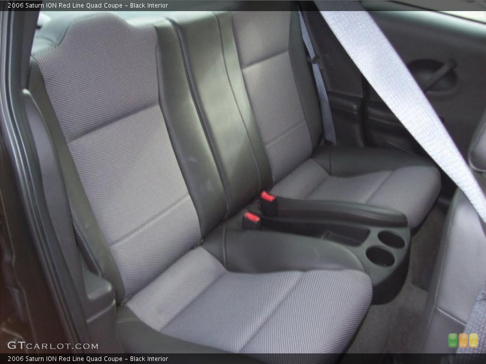 Black Interior Photo for the 2006 Saturn ION Red Line Quad Coupe #42583074