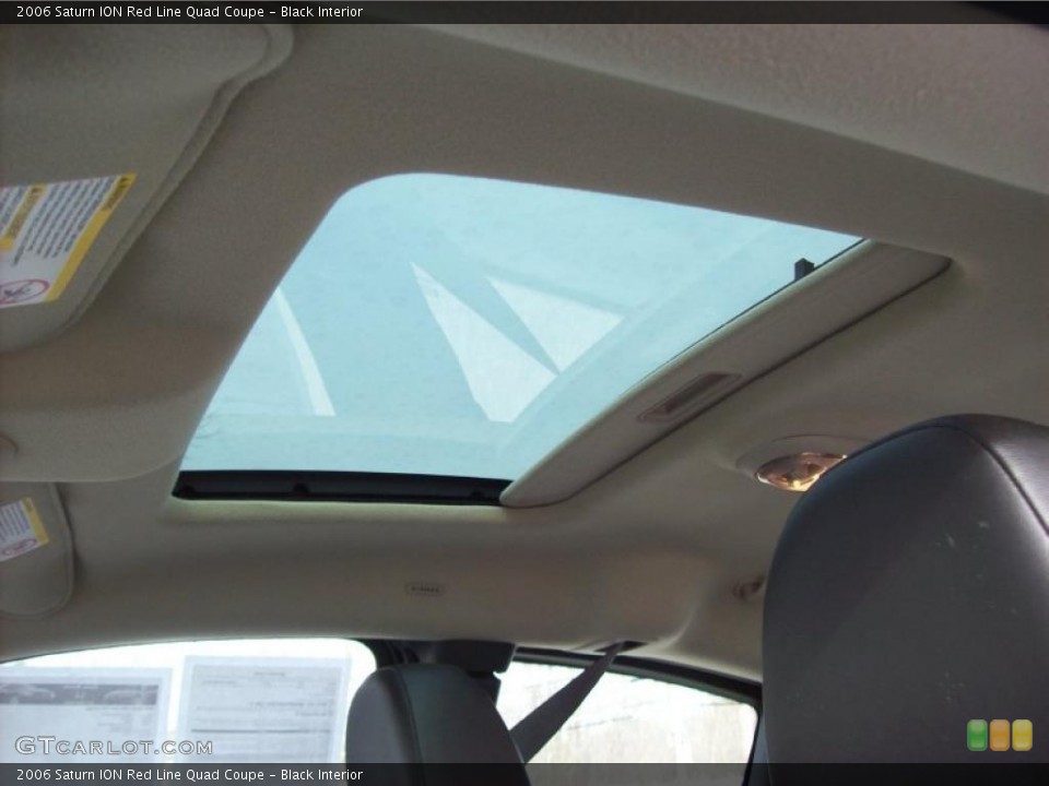 Black Interior Sunroof for the 2006 Saturn ION Red Line Quad Coupe #42583130