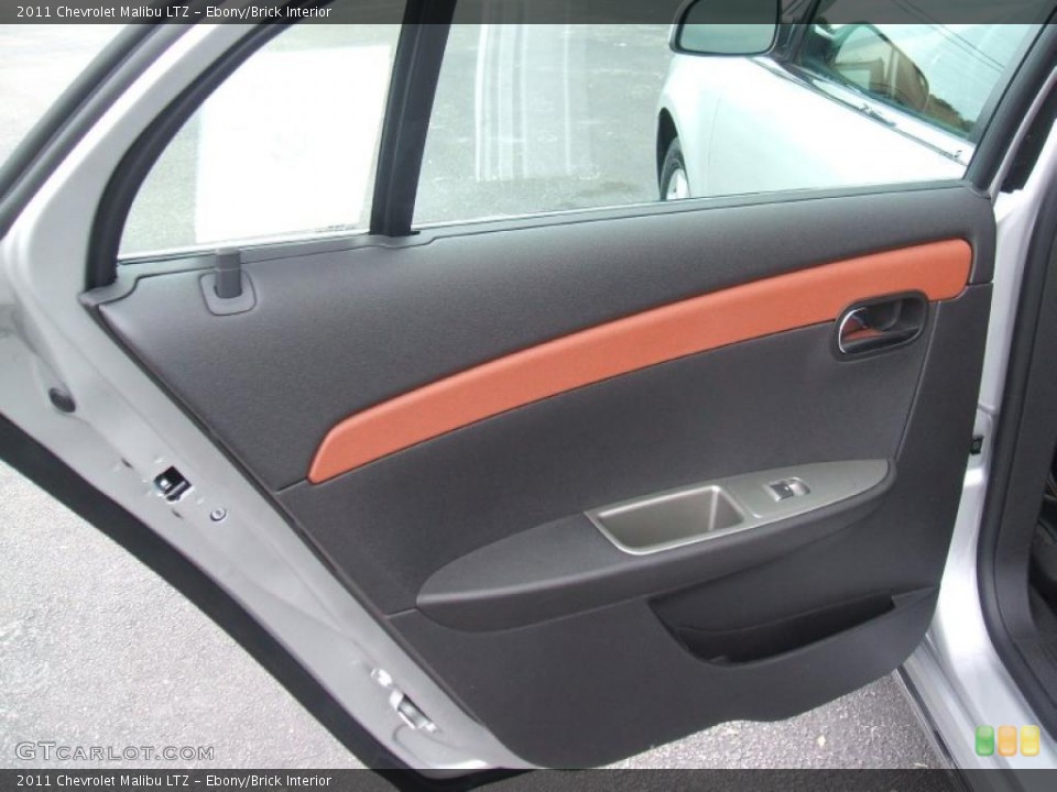 Ebony/Brick Interior Door Panel for the 2011 Chevrolet Malibu LTZ #42584454