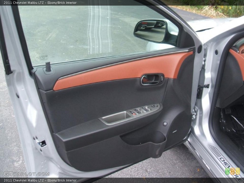 Ebony/Brick Interior Door Panel for the 2011 Chevrolet Malibu LTZ #42584470