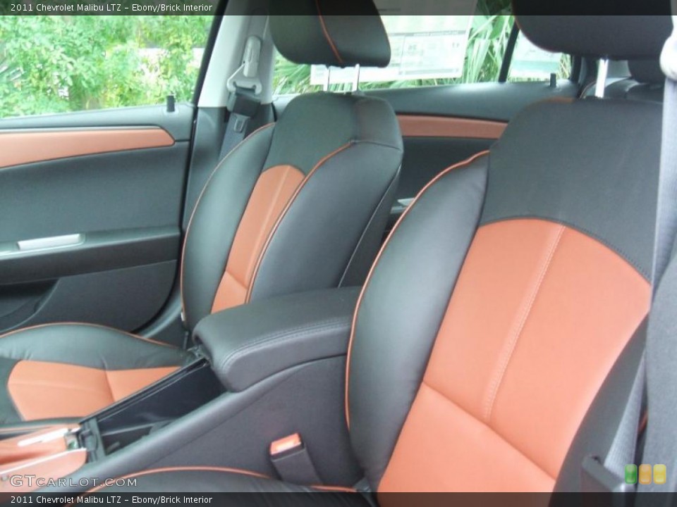 Ebony/Brick Interior Photo for the 2011 Chevrolet Malibu LTZ #42584506