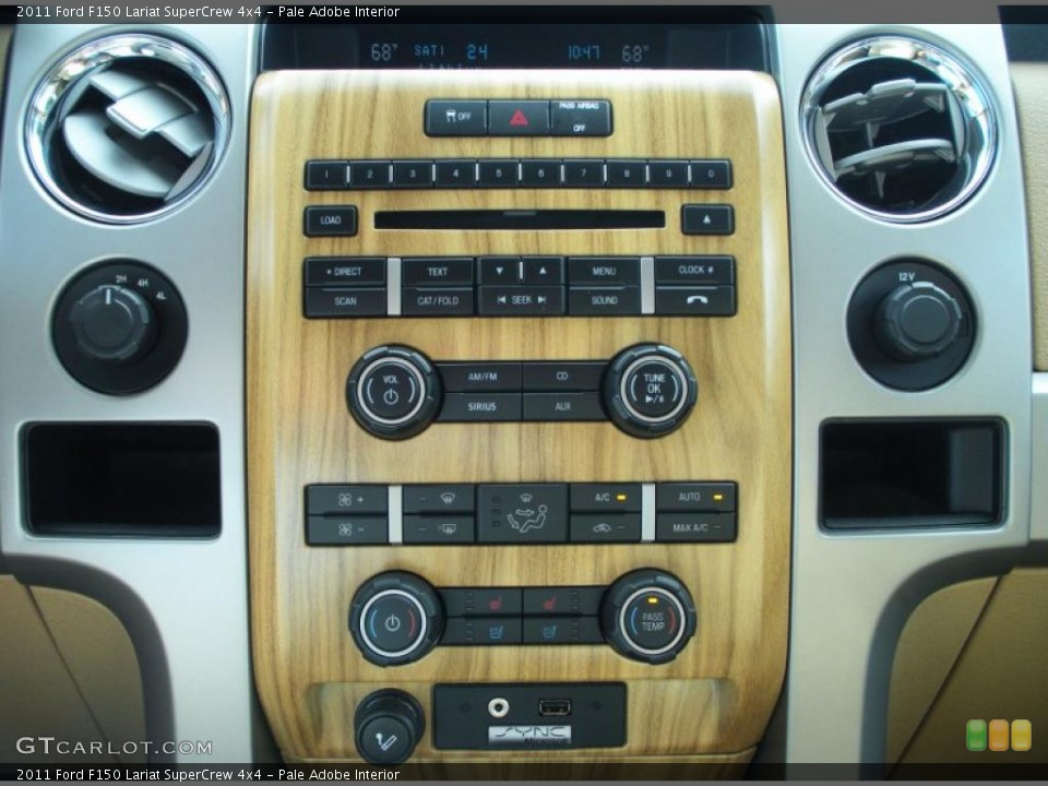 Pale Adobe Interior Controls for the 2011 Ford F150 Lariat SuperCrew 4x4 #42588838