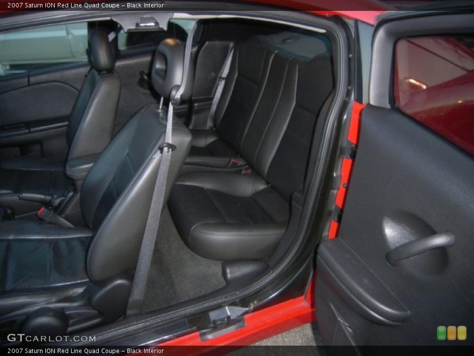 Black Interior Photo for the 2007 Saturn ION Red Line Quad Coupe #42588954