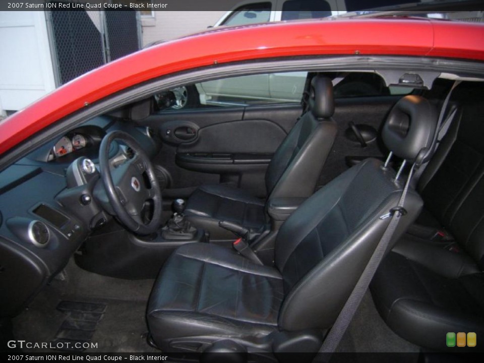 Black Interior Photo for the 2007 Saturn ION Red Line Quad Coupe #42588966