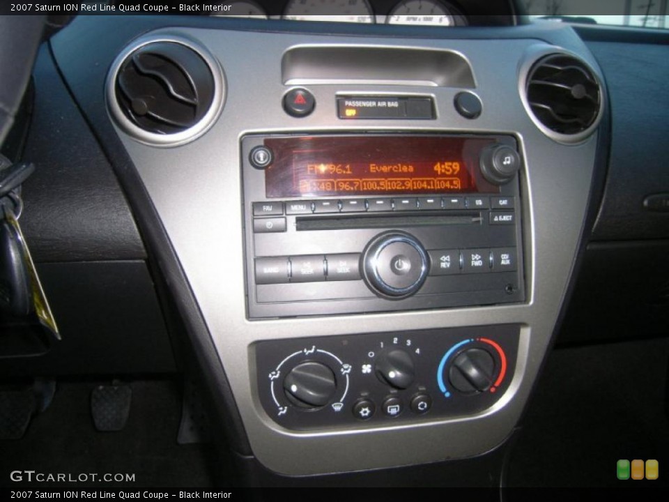 Black Interior Controls for the 2007 Saturn ION Red Line Quad Coupe #42588986
