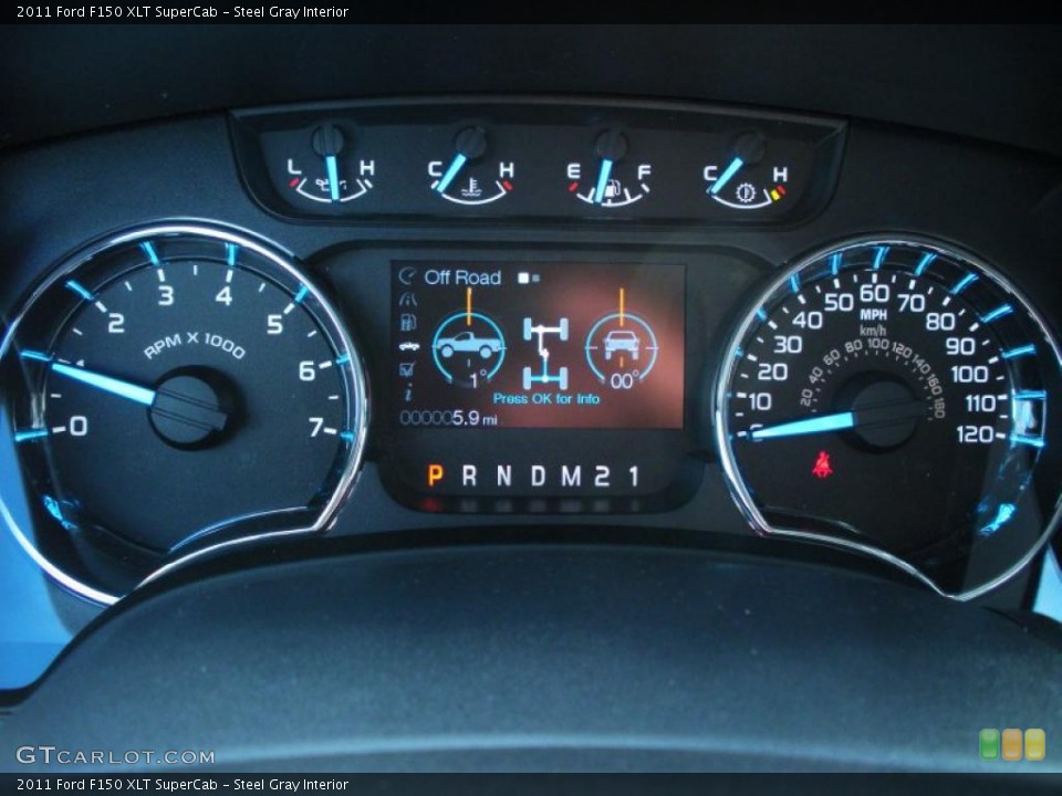 Steel Gray Interior Gauges for the 2011 Ford F150 XLT SuperCab #42588994