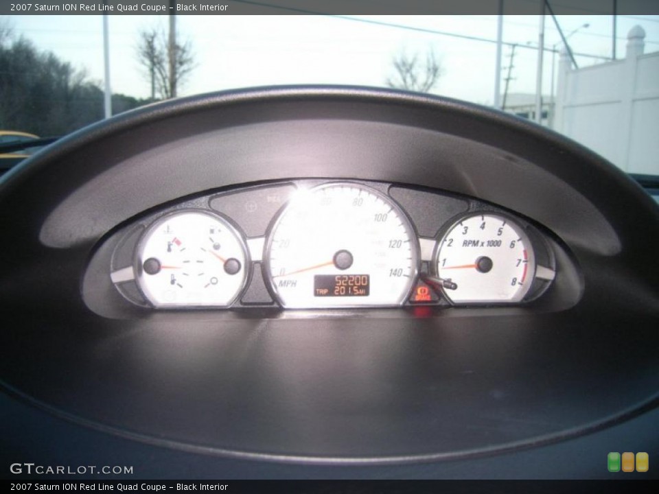 Black Interior Controls for the 2007 Saturn ION Red Line Quad Coupe #42589010
