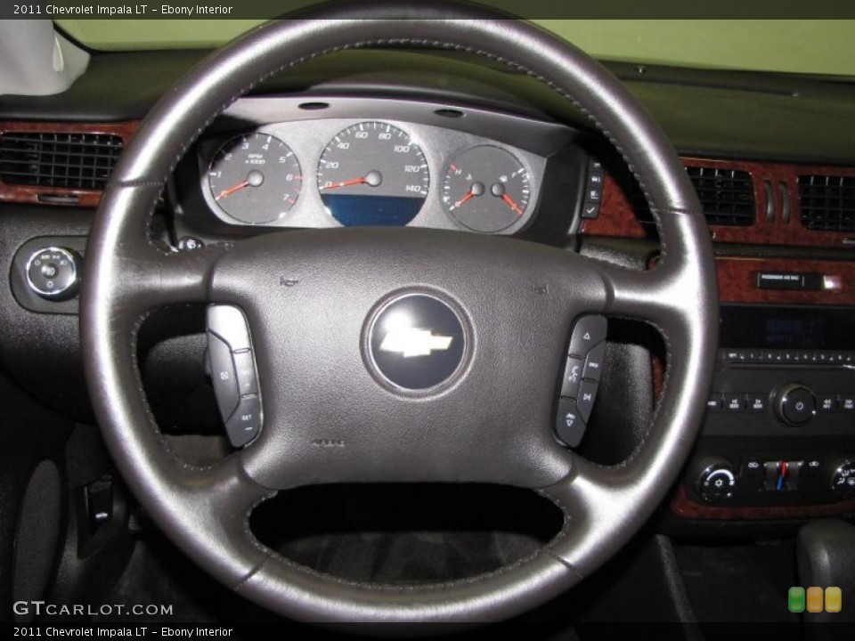 Ebony Interior Steering Wheel for the 2011 Chevrolet Impala LT #42590650