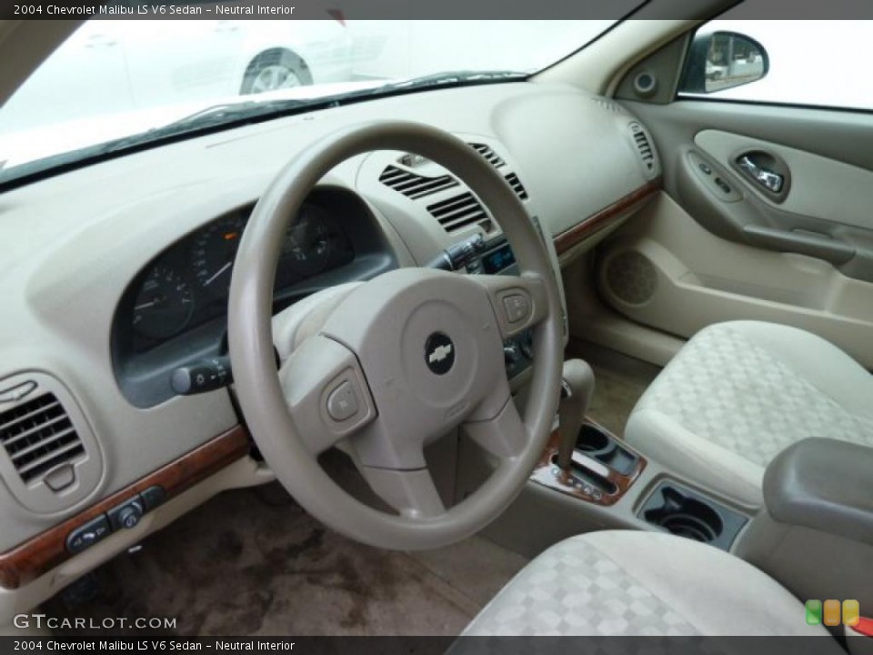 Neutral Interior Prime Interior for the 2004 Chevrolet Malibu LS V6 Sedan #42591018