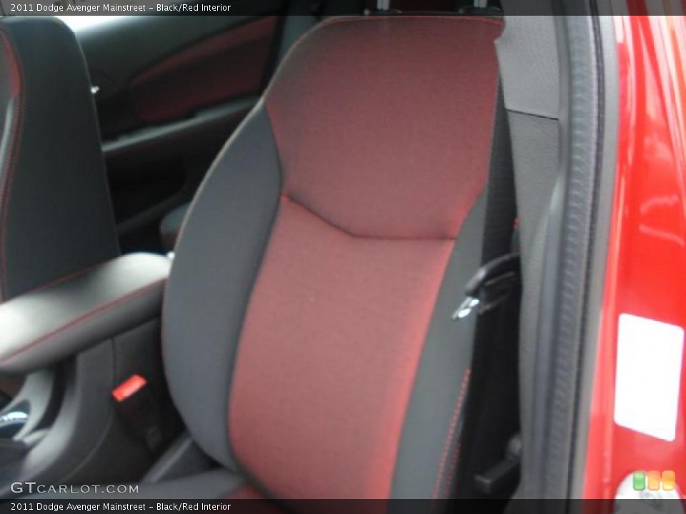 Black/Red Interior Photo for the 2011 Dodge Avenger Mainstreet #42594000
