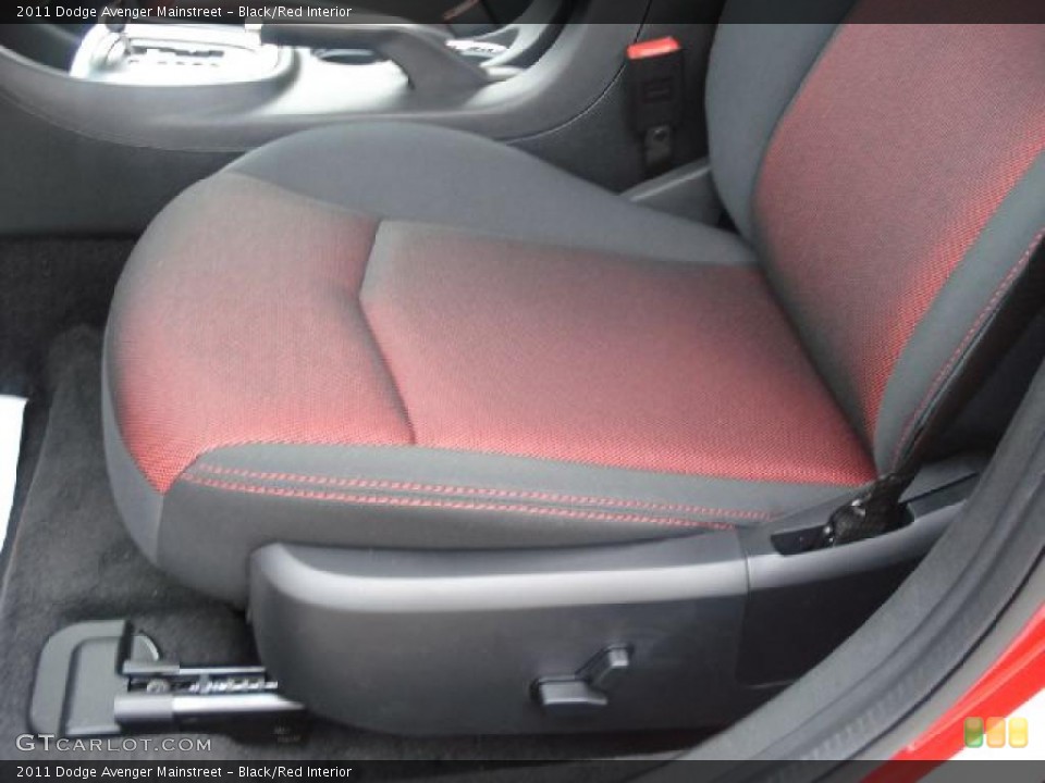 Black/Red Interior Photo for the 2011 Dodge Avenger Mainstreet #42594008