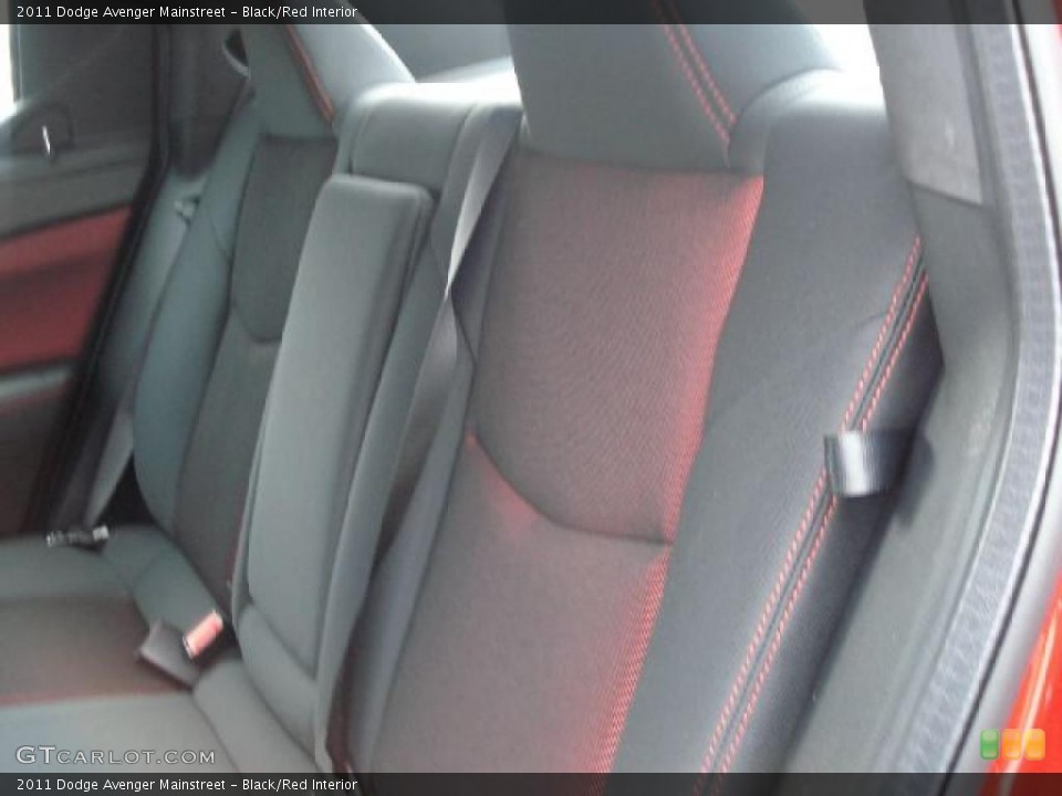 Black/Red Interior Photo for the 2011 Dodge Avenger Mainstreet #42594016