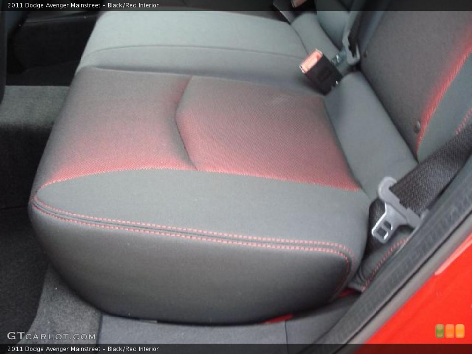 Black/Red Interior Photo for the 2011 Dodge Avenger Mainstreet #42594024