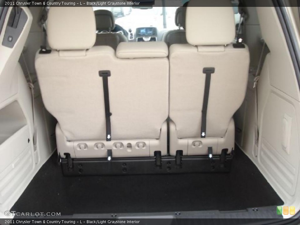 Black/Light Graystone Interior Trunk for the 2011 Chrysler Town & Country Touring - L #42594220