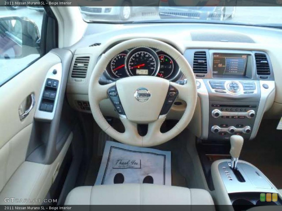 Beige Interior Dashboard for the 2011 Nissan Murano SL #42598156