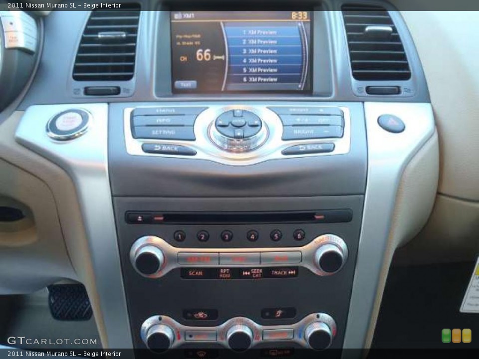 Beige Interior Controls for the 2011 Nissan Murano SL #42598204