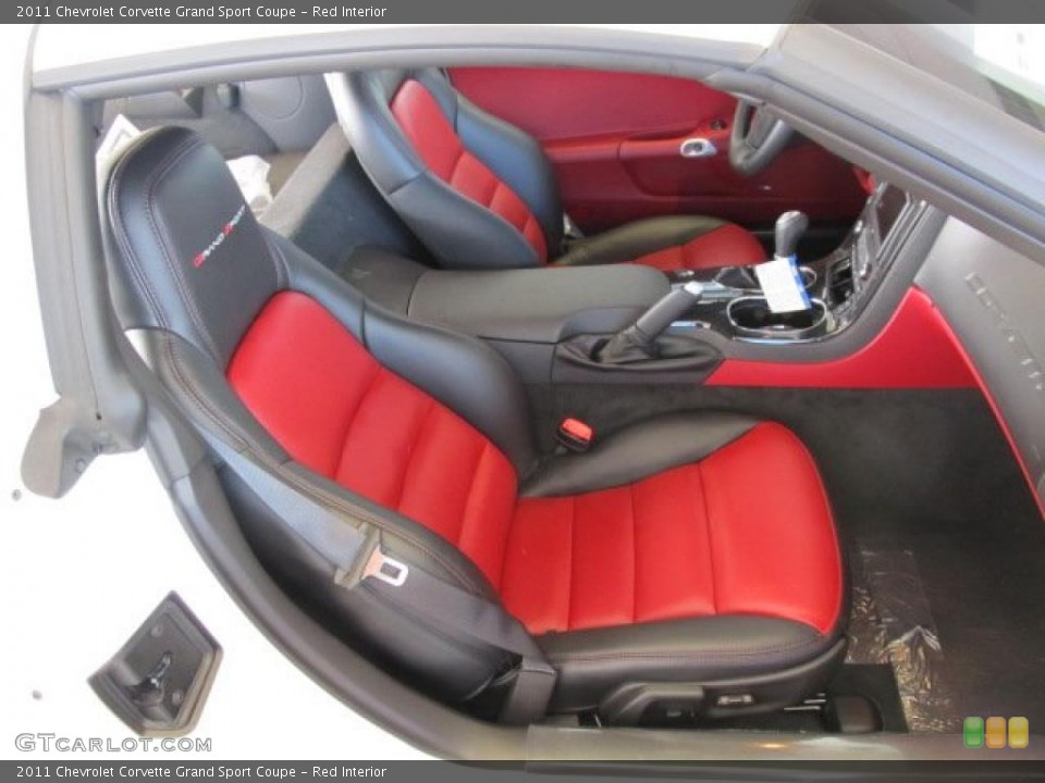 Red Interior Photo for the 2011 Chevrolet Corvette Grand Sport Coupe #42600592