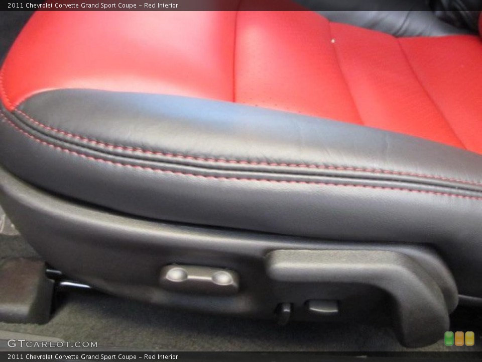 Red Interior Photo for the 2011 Chevrolet Corvette Grand Sport Coupe #42600640
