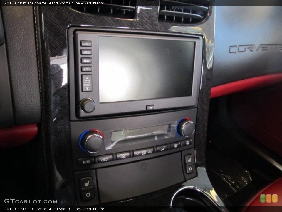 Red Interior Controls for the 2011 Chevrolet Corvette Grand Sport Coupe #42600672