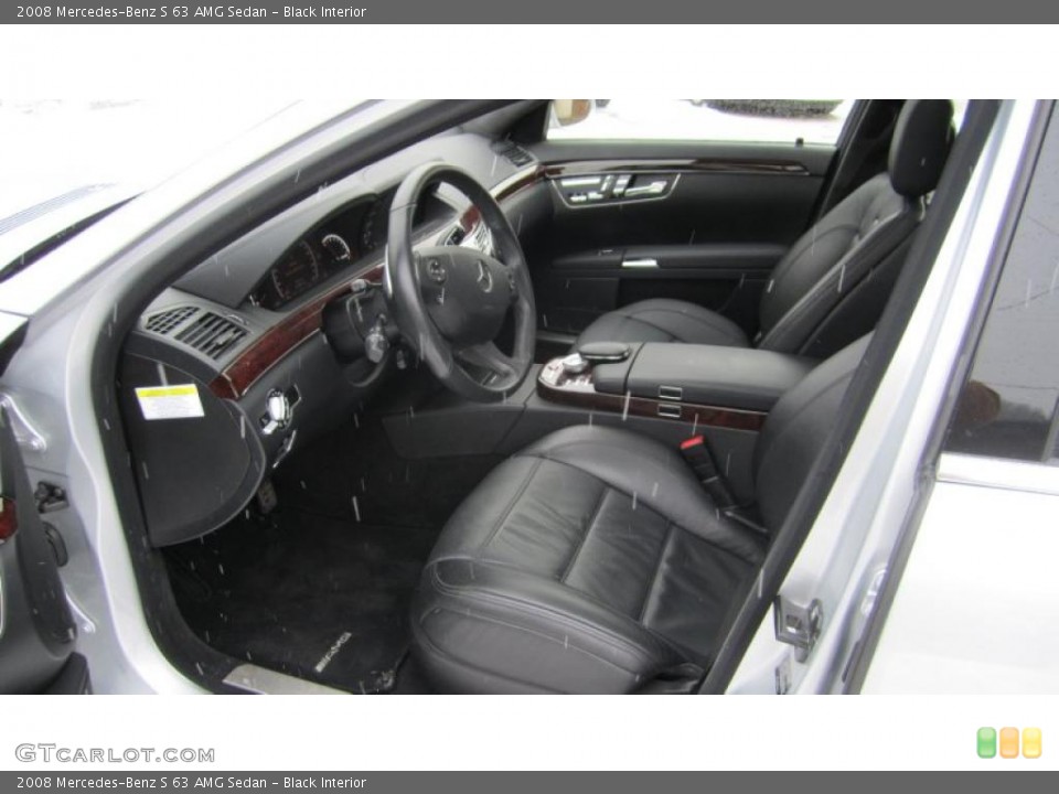 Black Interior Photo for the 2008 Mercedes-Benz S 63 AMG Sedan #42602656
