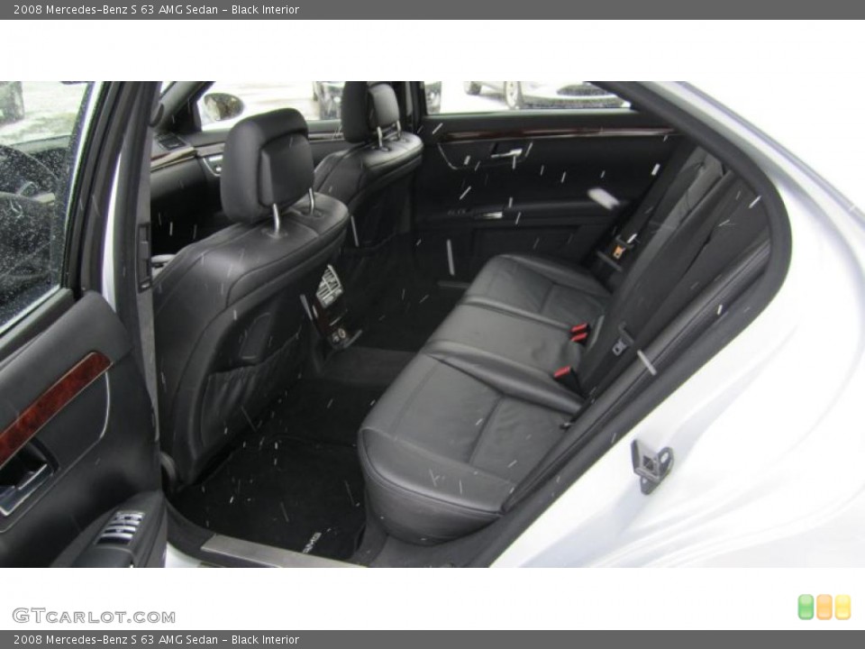 Black Interior Photo for the 2008 Mercedes-Benz S 63 AMG Sedan #42602688