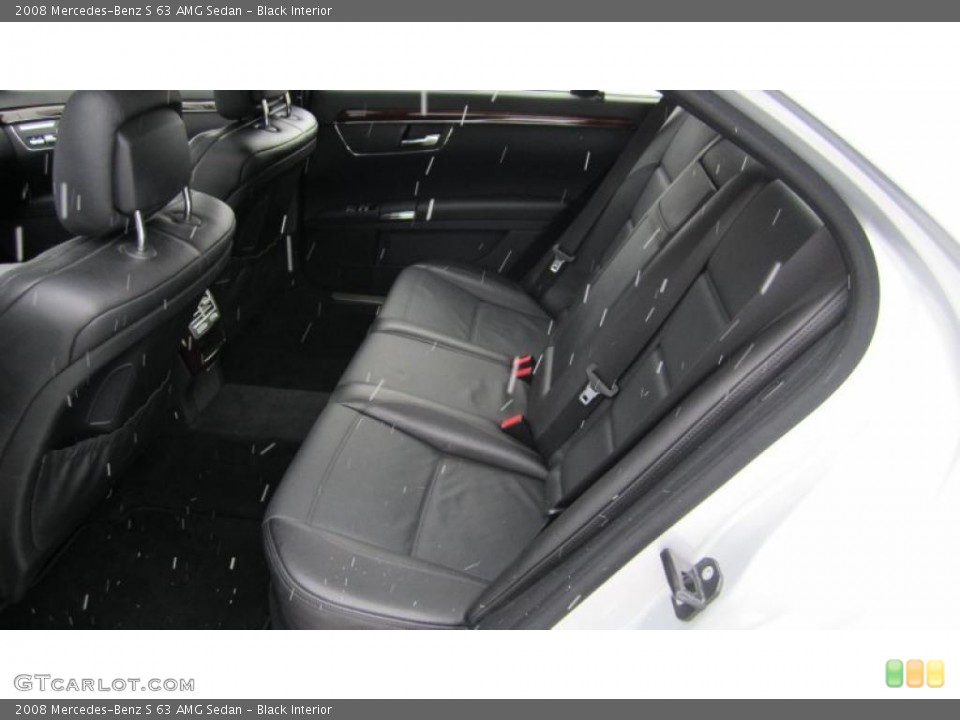 Black Interior Photo for the 2008 Mercedes-Benz S 63 AMG Sedan #42602704
