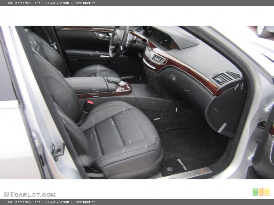 Black Interior Photo for the 2008 Mercedes-Benz S 63 AMG Sedan #42602776