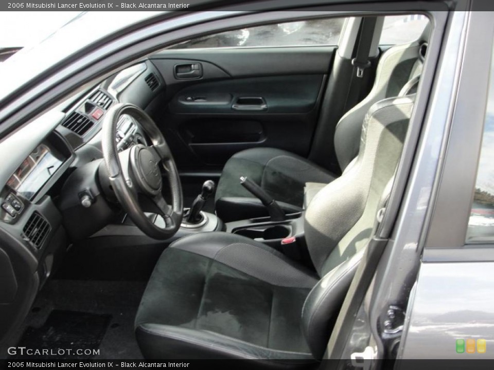 Black Alcantara Interior Photo for the 2006 Mitsubishi Lancer Evolution IX #42603608