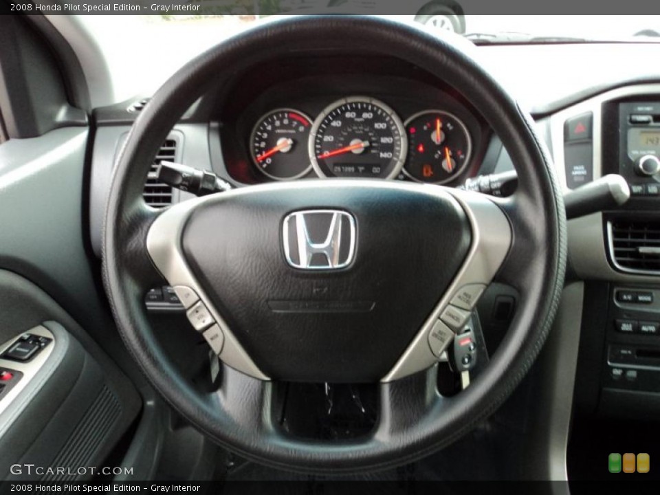 Gray Interior Steering Wheel for the 2008 Honda Pilot Special Edition #42606728