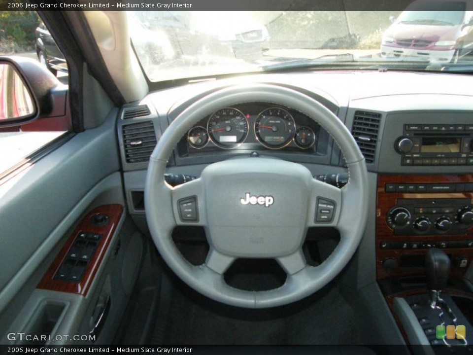 Medium Slate Gray Interior Steering Wheel for the 2006 Jeep Grand Cherokee Limited #42607552