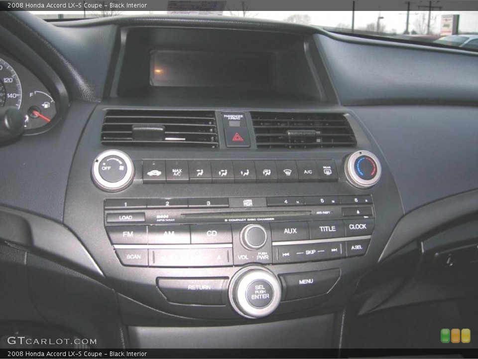 Black Interior Controls for the 2008 Honda Accord LX-S Coupe #42608016